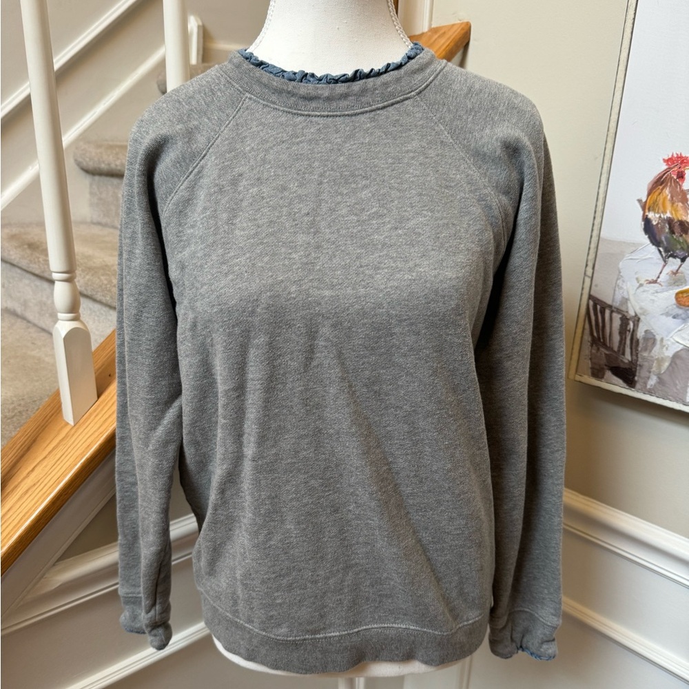 J. Crew ruffle neck sweatshirt